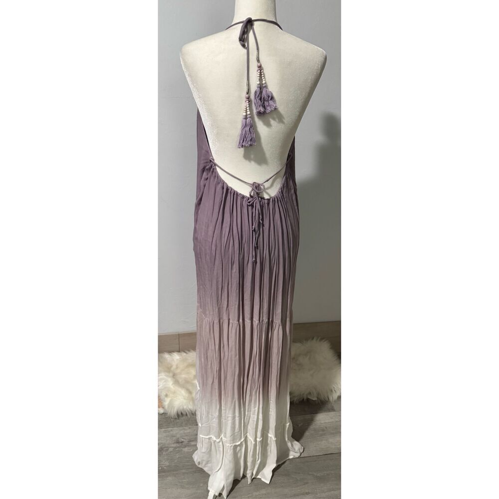 Young Fabulous & Broke dip Dye boho sleeveless maxi dress XS - Picture 6 of 8